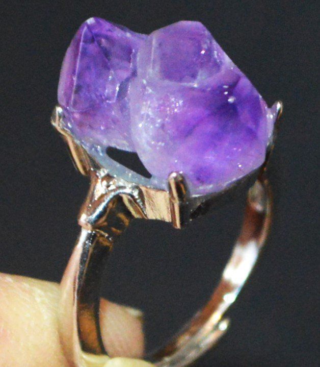 Ring N 937 Amethyst Cluster Grössenverstellbar Kaufen auf Ricardo