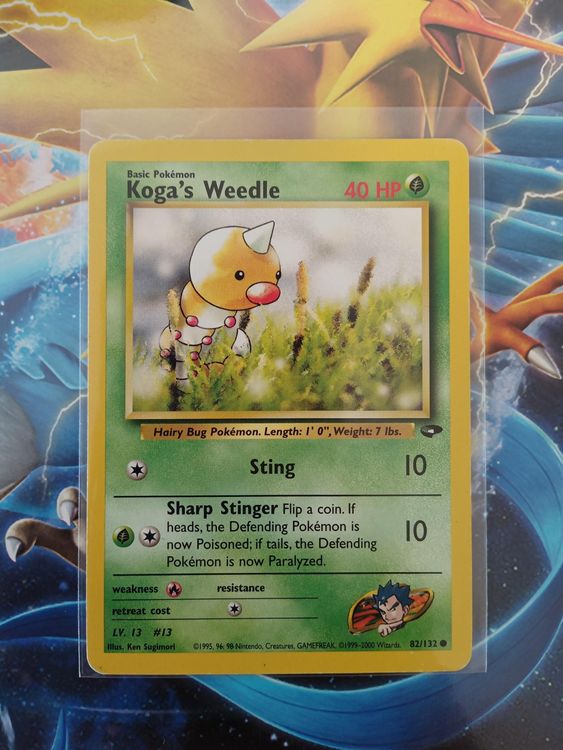 Koga S Weedle Vintage Pok Mon Tcg Karte Kaufen Auf Ricardo