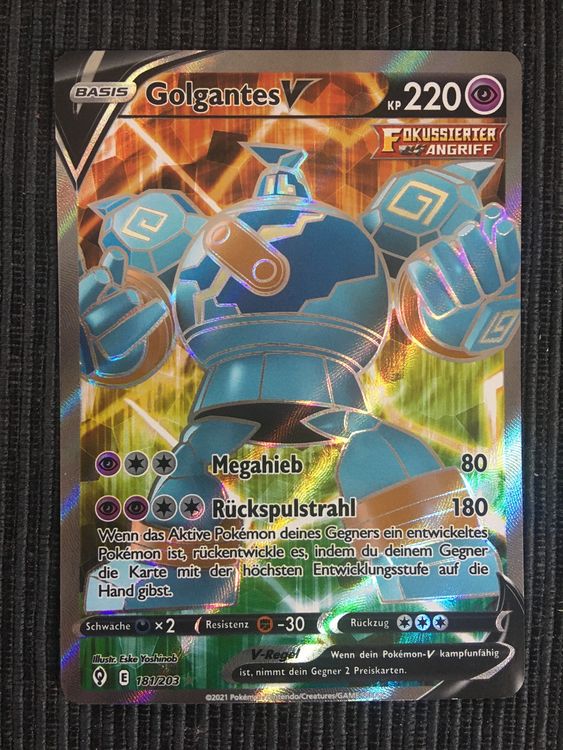 Pokemon Golgantes V Fullart Drachenwandel Deutsch Kaufen Auf Ricardo