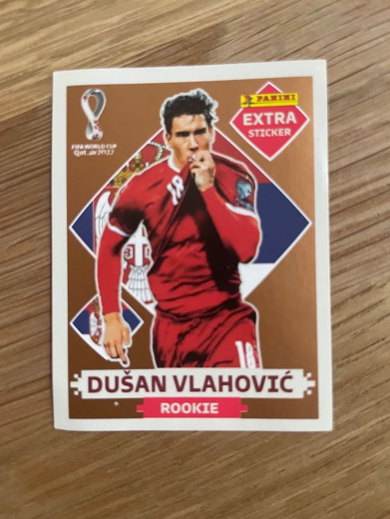 Panini World Cup WM 2022 Katar Dusan Vlahovic Extra Sticker Kaufen