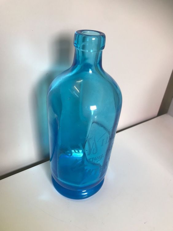 Antik Glas Flasche Mit Gravur Kaufen Auf Ricardo