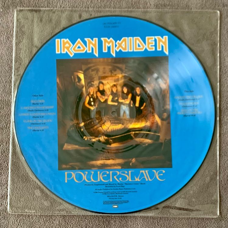 IRON MAIDEN POWERSLAVE VINYL LP PICTURE DISC SEHR RAR Kaufen Auf