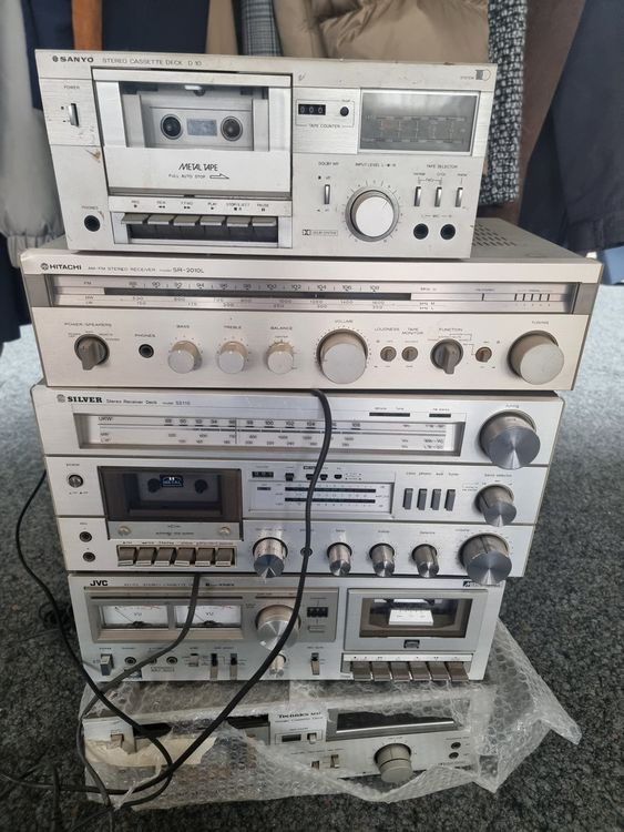 Stereo Anlage Sanyo Silber Hitachi JVC Technics Kaufen Auf Ricardo