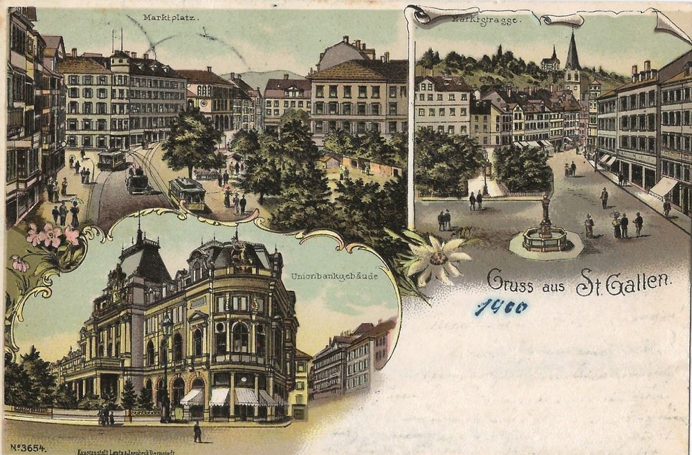 Gruss Aus St Gallen Litho 1899 Kaufen Auf Ricardo