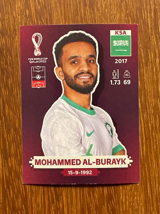 Panini Ksa Mohammed Al Burayk Kaufen Auf Ricardo