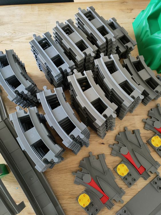 Lego Duplo Eisenbahnschienen Weichen Tunnel Konvolut Kaufen Auf