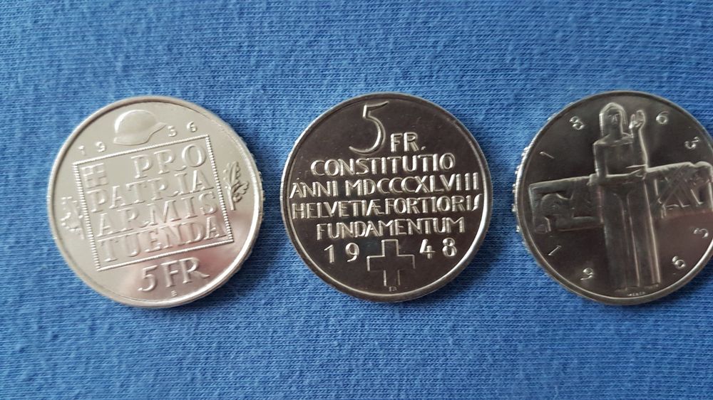 3x5 Fr Silber Gedenkmünzen 1936 1948 1963 ab nur 1 Fr Kaufen auf