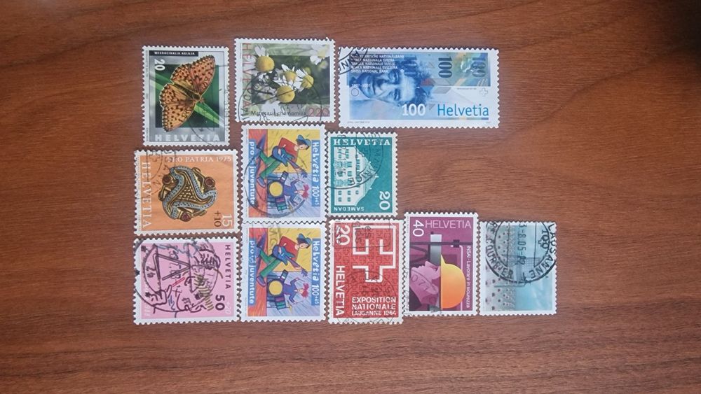 11 Timbres HELVETIA Kaufen Auf Ricardo