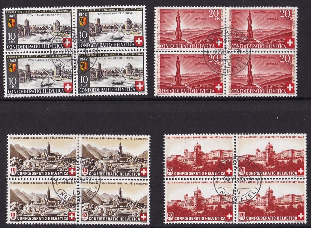 15 Stk Pro Patria Viererblocks Ab 1938 Kaufen Auf Ricardo