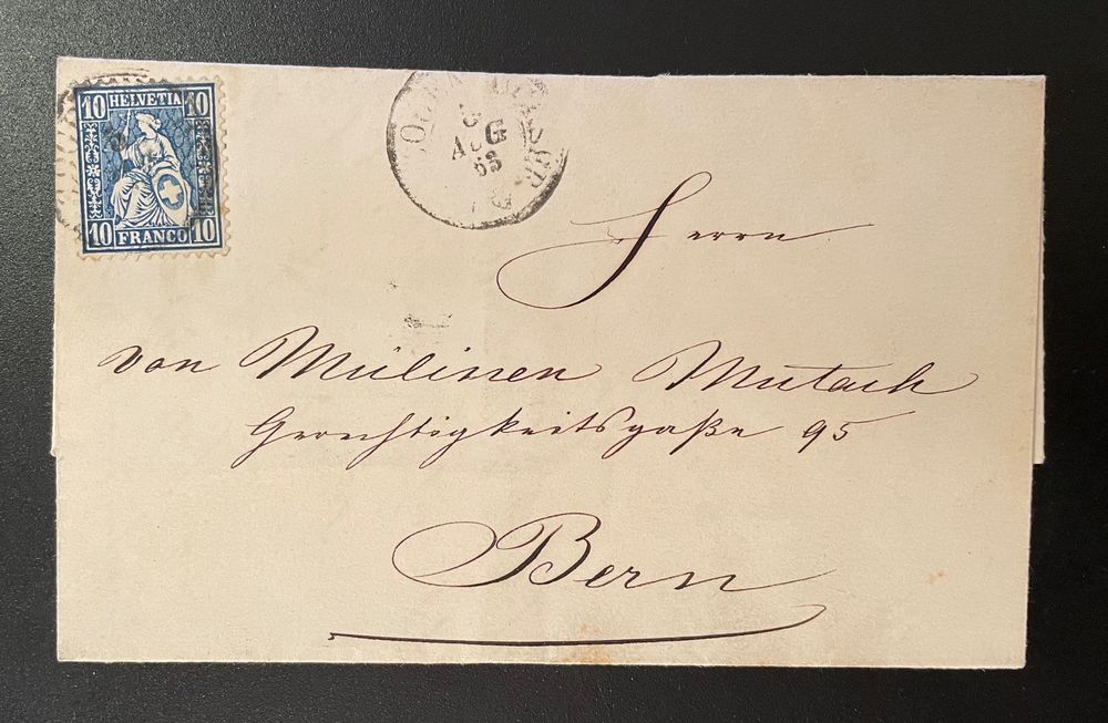 1863 Sitzende Helvetia BERN Auf Brief Kaufen Auf Ricardo