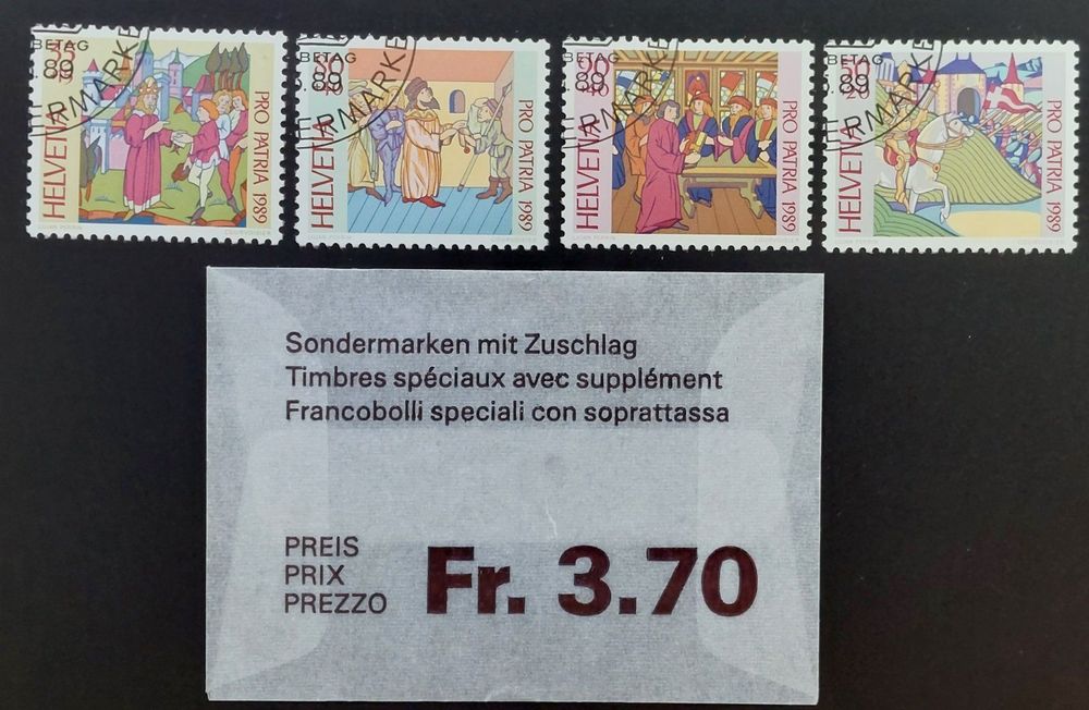 1989 Pro Patria B223 B226 ʘ ET Stempel gummiert Kaufen auf Ricardo