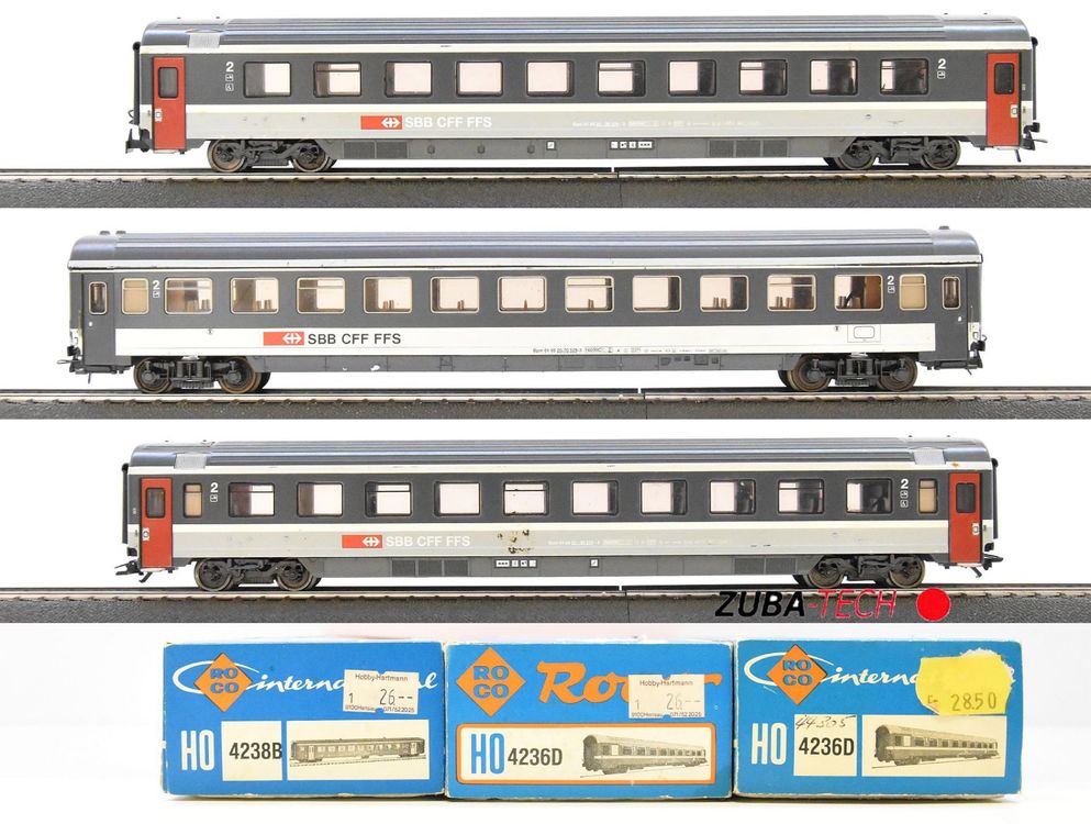 Märklin 3x Euro City Wagen SBB H0 WS ohne OVP Kaufen auf Ricardo