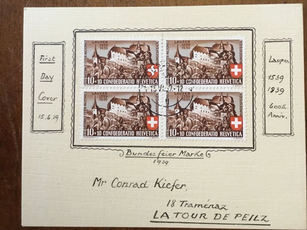 Pro Patria FDC Karte Kaufen Auf Ricardo