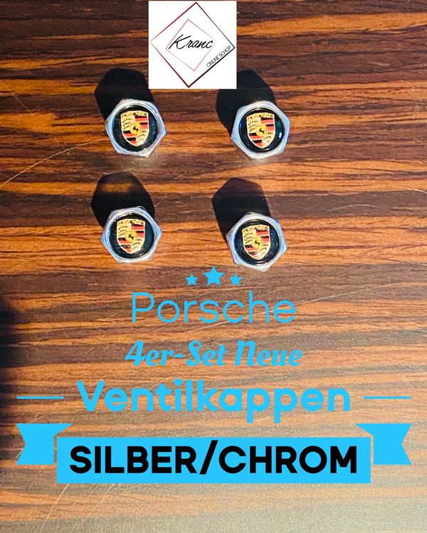 Porsche Ventilkappen Er Set Neue In Silber Chrom Kaufen Auf Ricardo