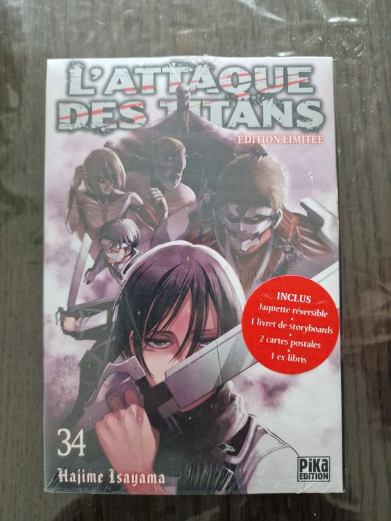 L attaque des titans tome 34 édition limitée Kaufen auf Ricardo