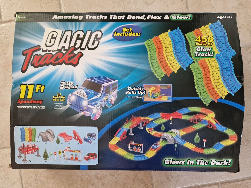 Magic Tracks Glow Race Track Set Mit Autos Kaufen Auf Ricardo