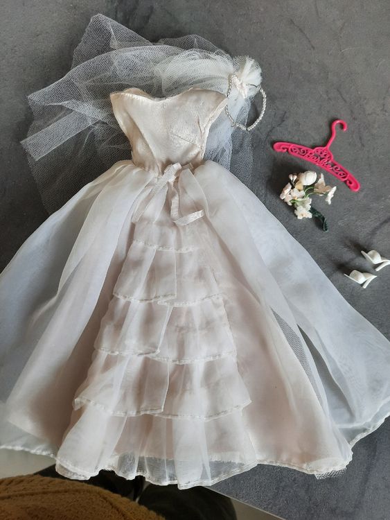 Authentique Robe De Mari E Mattel Pour Barbie De Kaufen Auf