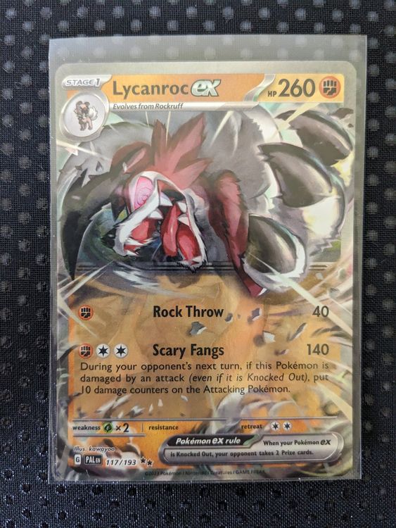 Pok Mon Paldea Evolved Lycanroc Ex En Kaufen Auf Ricardo