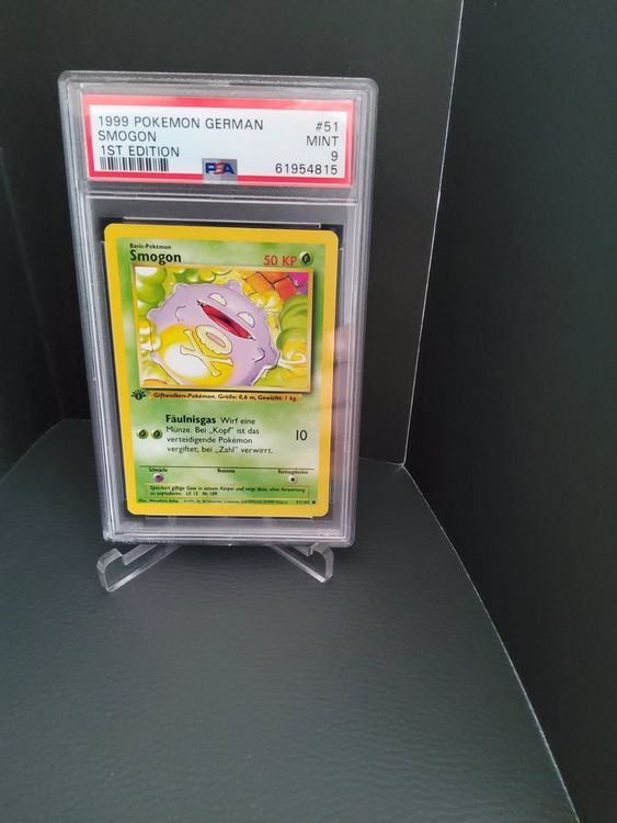 Pokemon Karte Smogon 1 Edition Base PSA 9 Kaufen Auf Ricardo