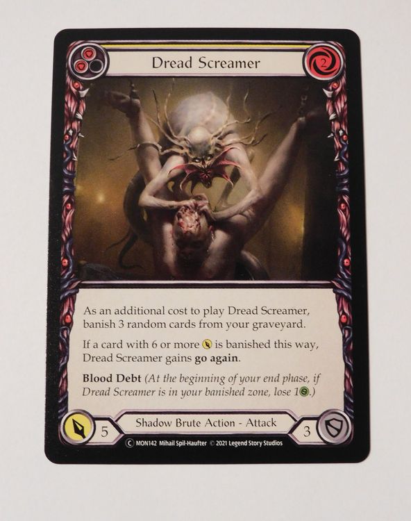 Sammelkarte Flesh Blood Dread Screamer Mon Kaufen Auf Ricardo