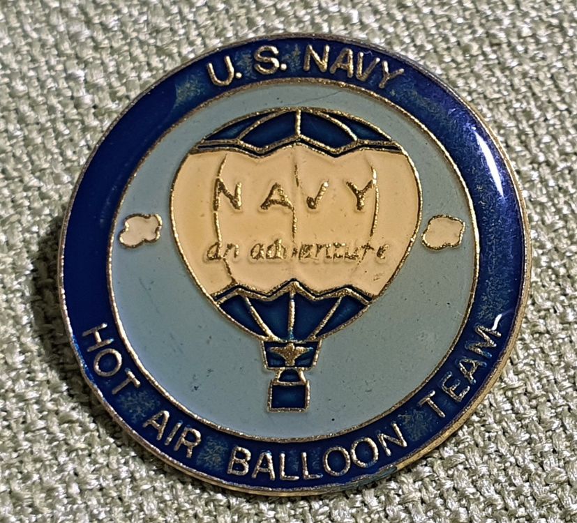 M955 Pin Ballon U S NAVY Hot Air Balloon Team Gebraucht In Reinach