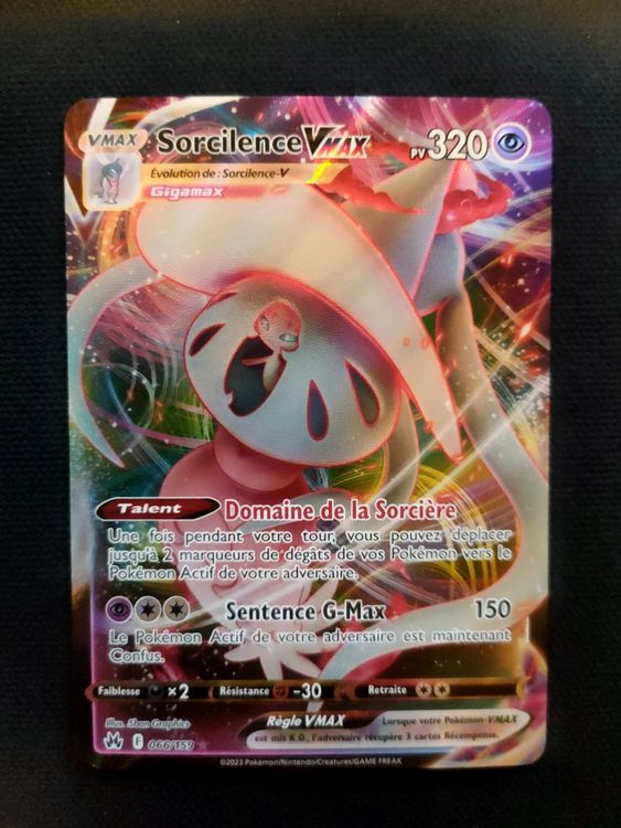 Carte Pokemon Sorcilence Vmax Zenith Supreme Fran Ais Fr Kaufen Auf