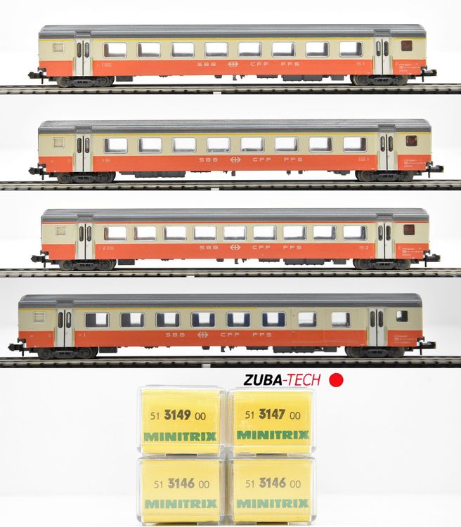 Minitrix Personenwagen EW III Swiss Express SBB Spur N OVP Kaufen Auf