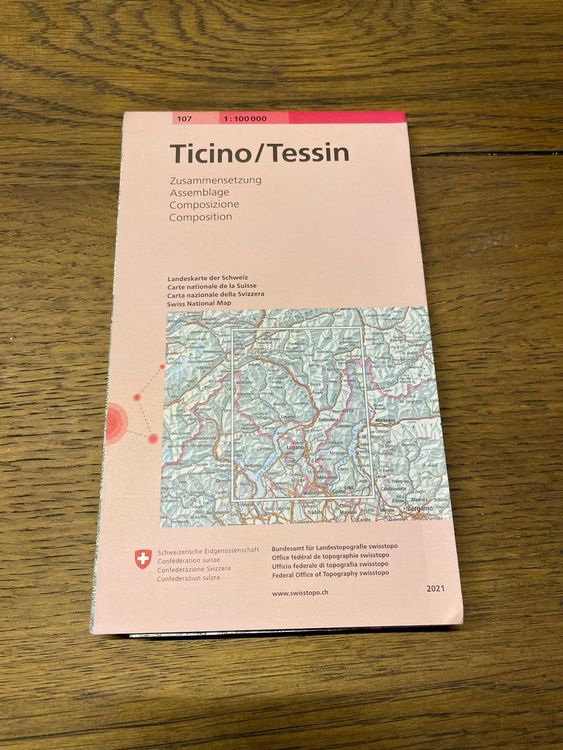 Karte Ticino Tessin Kaufen Auf Ricardo