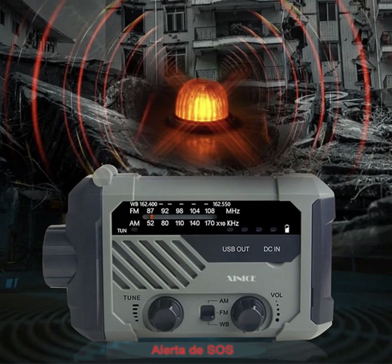 Radio Lampe D Urgence En Am Fm Noaa Dynamo Solaire Piles Kaufen