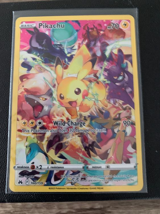 Pokemon Crown Zenith Pikachu Holo Secret Rare 160 159 EN Acheter Sur