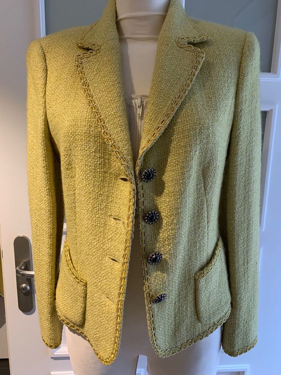 Ambiente Blazer Jacke Gr Im Chanel Stil Glitzer Paspeln Kaufen