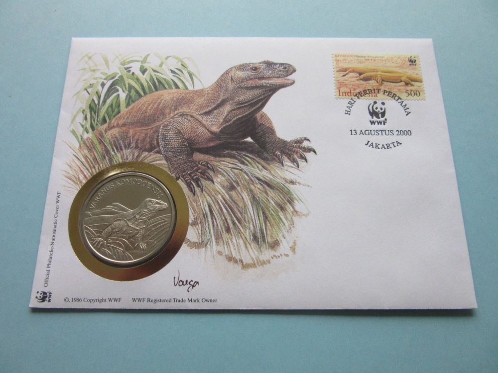 Numisbrief 30 Jahre WWF Komodo Waran Kaufen Auf Ricardo