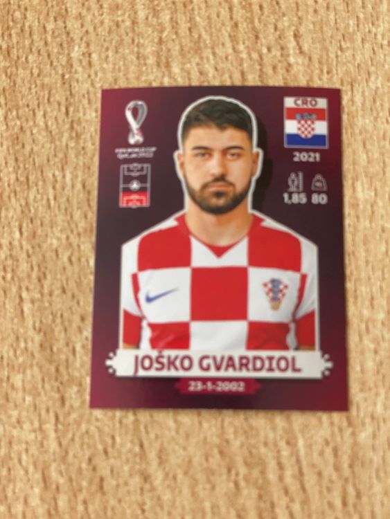 Panini WM 2022 Kroatien JOSKO GVARDIOL CRO 6 Kaufen Auf Ricardo