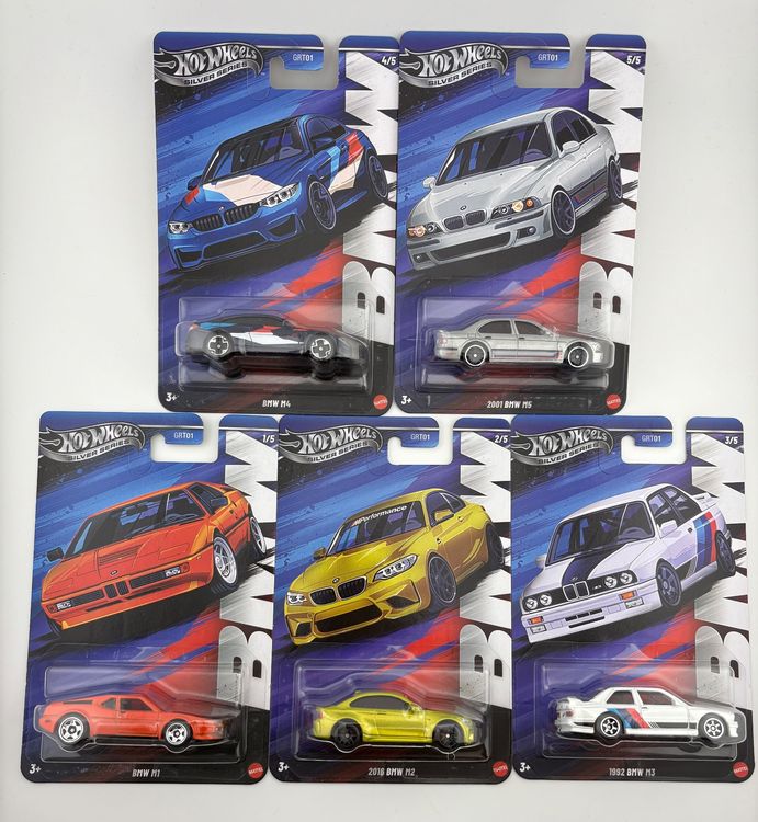 Hot Wheels Bmw Series Komplettes Set M M M M M Neu Und Originalverpackt In