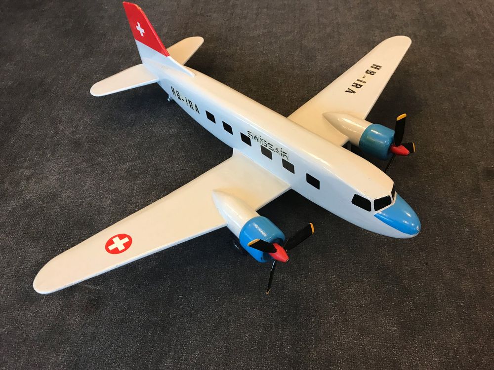 Swissair DC3 Modell Flieger In Holz Kaufen Auf Ricardo