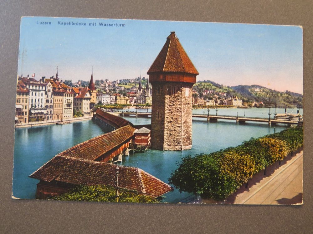 LUZERN KAPELLBRÜCKE MIT WASSERTURM Kaufen auf Ricardo