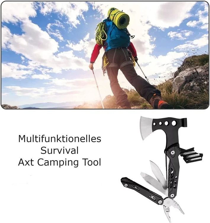 Multitool Mit Axt Funktionen Geschenk F R M Nner Messer Kaufen Auf