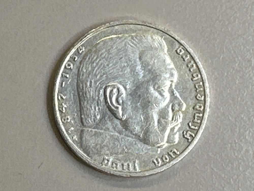 2 Deutsche Reichsmark Silber 1937 Paul Von Hindenburg Kaufen Auf Ricardo