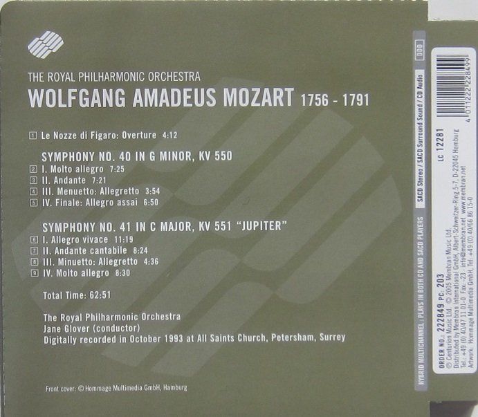 Mozart Symphonien Nr 40 41 SACD Kaufen Auf Ricardo