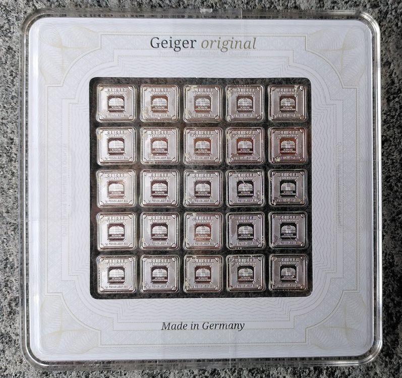 Silberbarren Multicard Mit 25 X 1g Geiger Original Kaufen Auf Ricardo