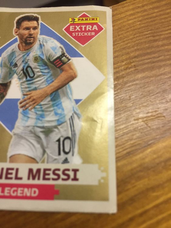 Lionel Messi Extrasticker Gold Panini WM 2022 Kaufen Auf Ricardo