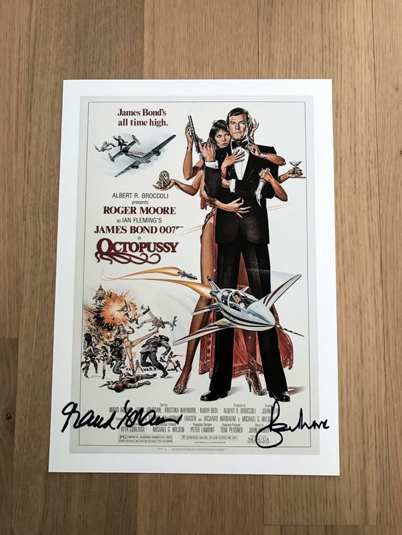 James Bond Octopussy Maud Adams Autogramm Roger Moore Kult Kaufen Auf