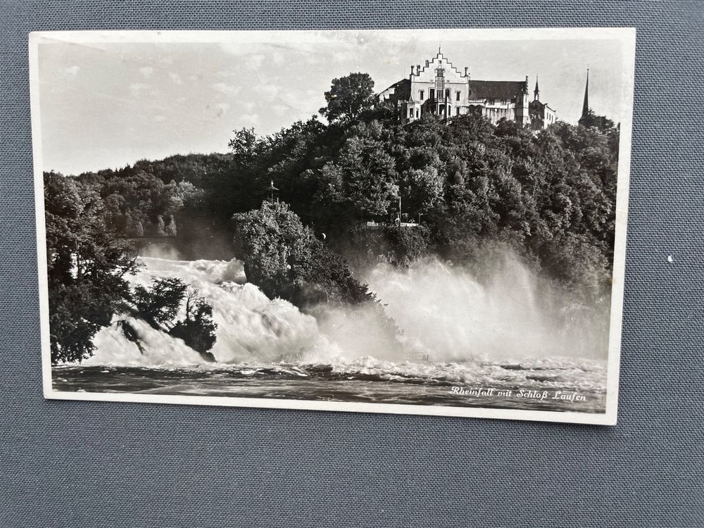 Ansichtskarte Rheinfall Mit Schloss Laufen Kaufen Auf Ricardo