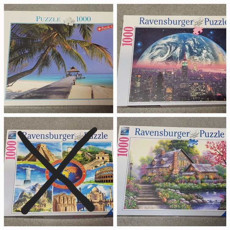 3x Puzzles 1000 Pcs Kaufen Auf Ricardo