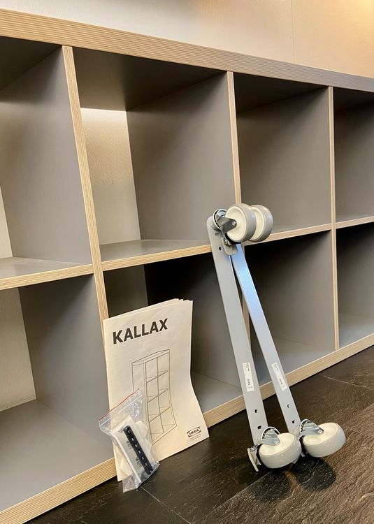 Kallax Regal Ikea Mit Rollen X Grau Holzeffekt Acheter Sur Ricardo