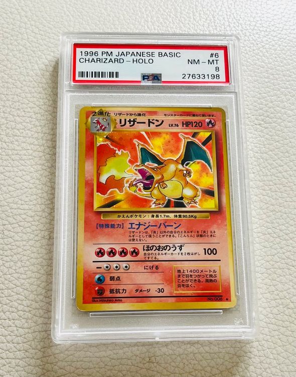 Psa Charizard Holo Dracaufeu Glurak Old Pokemon Kaufen Auf