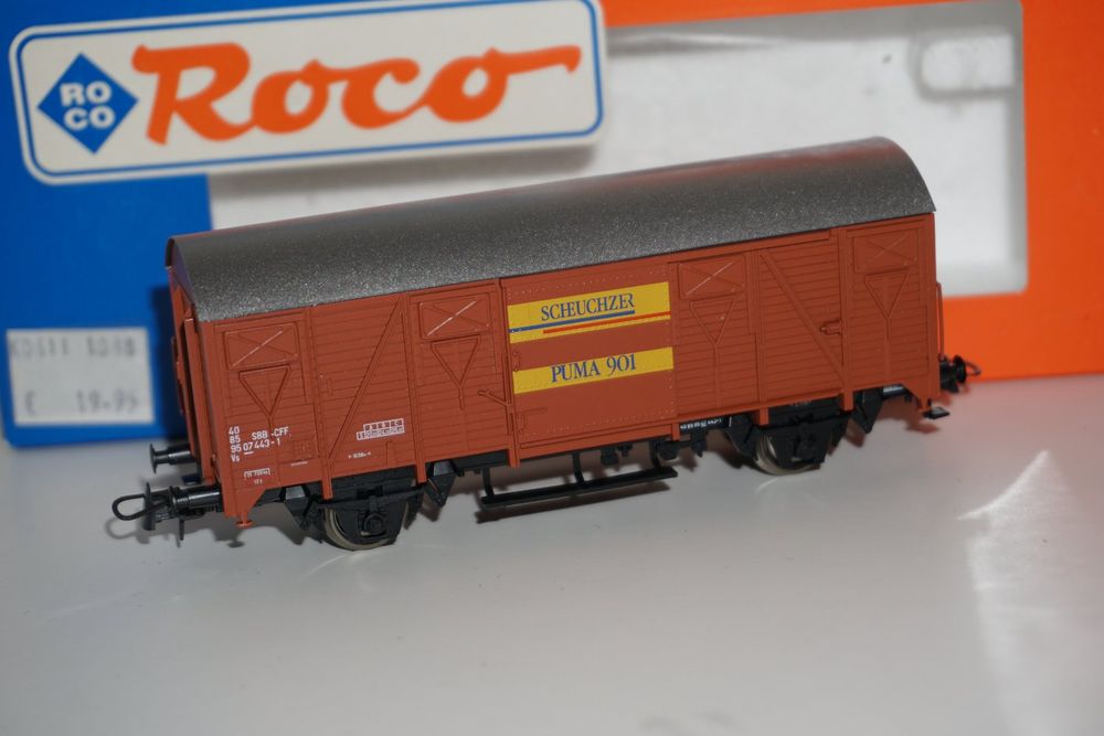 Roco 47575 SBB gedeckter Güterwagen Scheuchzer H0 DC Kaufen auf Ricardo