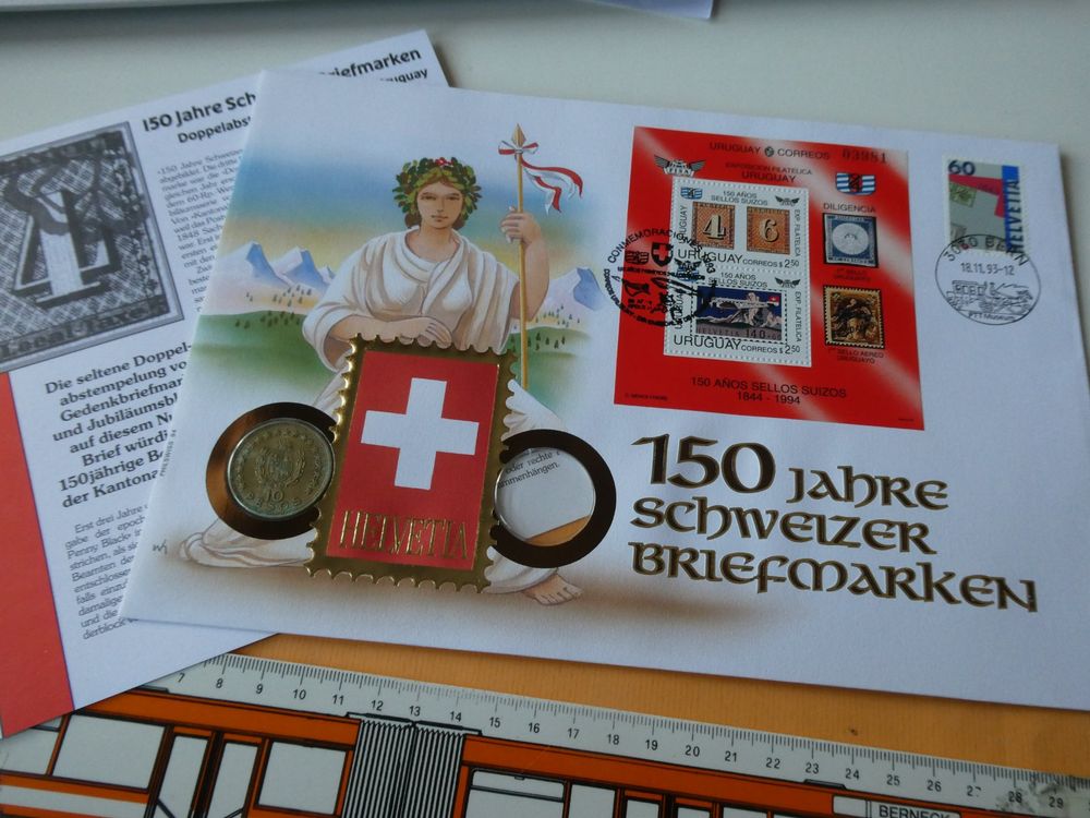 Uruguay Schweiz M Nzbrief Jahre Schweizer Briefmarken Kaufen Auf