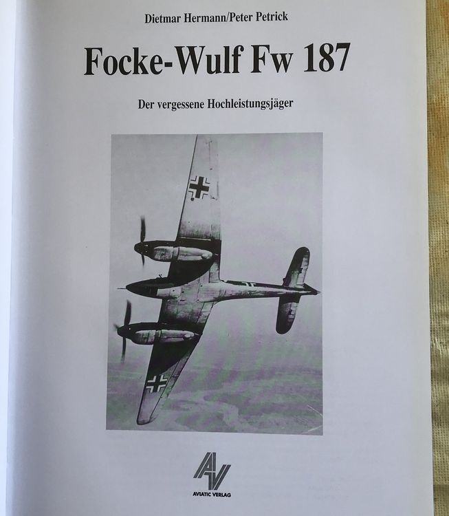 BUCH FOCKE WULF FW 187 Kaufen Auf Ricardo