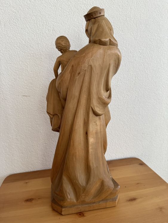 Maria Mit Kind Holz 50 Cm Madonna Geschnitzt Kaufen Auf Ricardo